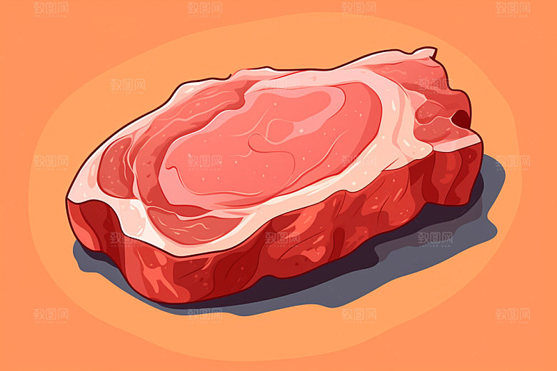 新鲜肉类烤鸡食品生鲜矢量素材