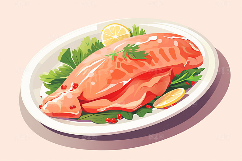 新鲜肉类牛排食品生鲜矢量素材