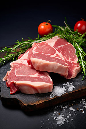 新鲜肉类广告投放美食摄影矢量素材