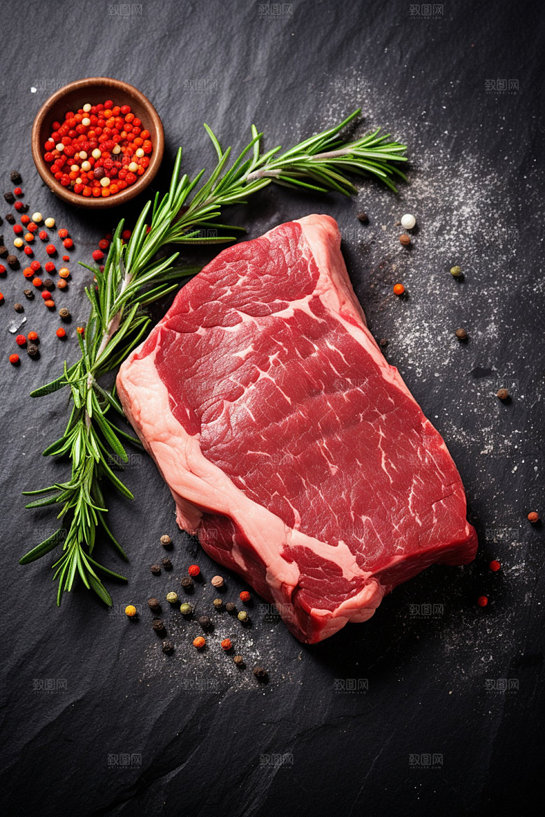 新鲜肉类烤鸡商业宣传矢量素材