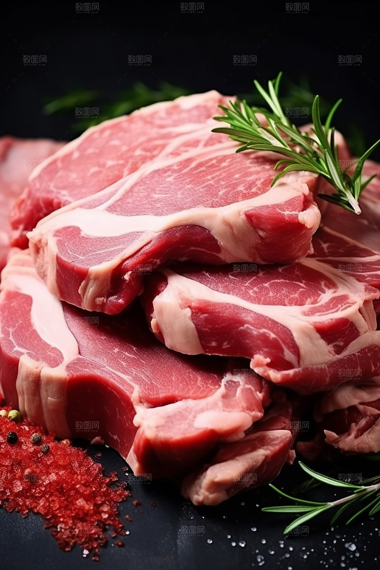 新鲜肉类烤鸡商业宣传矢量素材