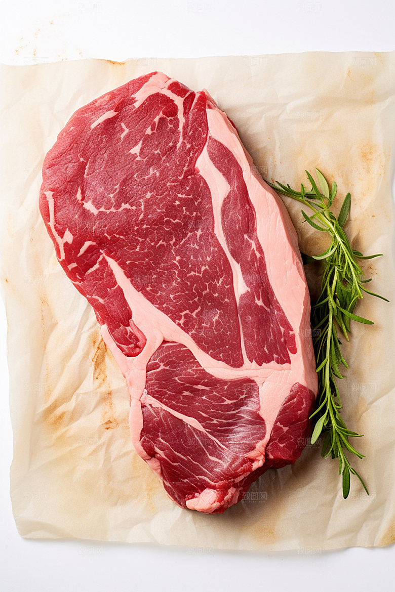 新鲜肉类烤鸡牛排矢量素材