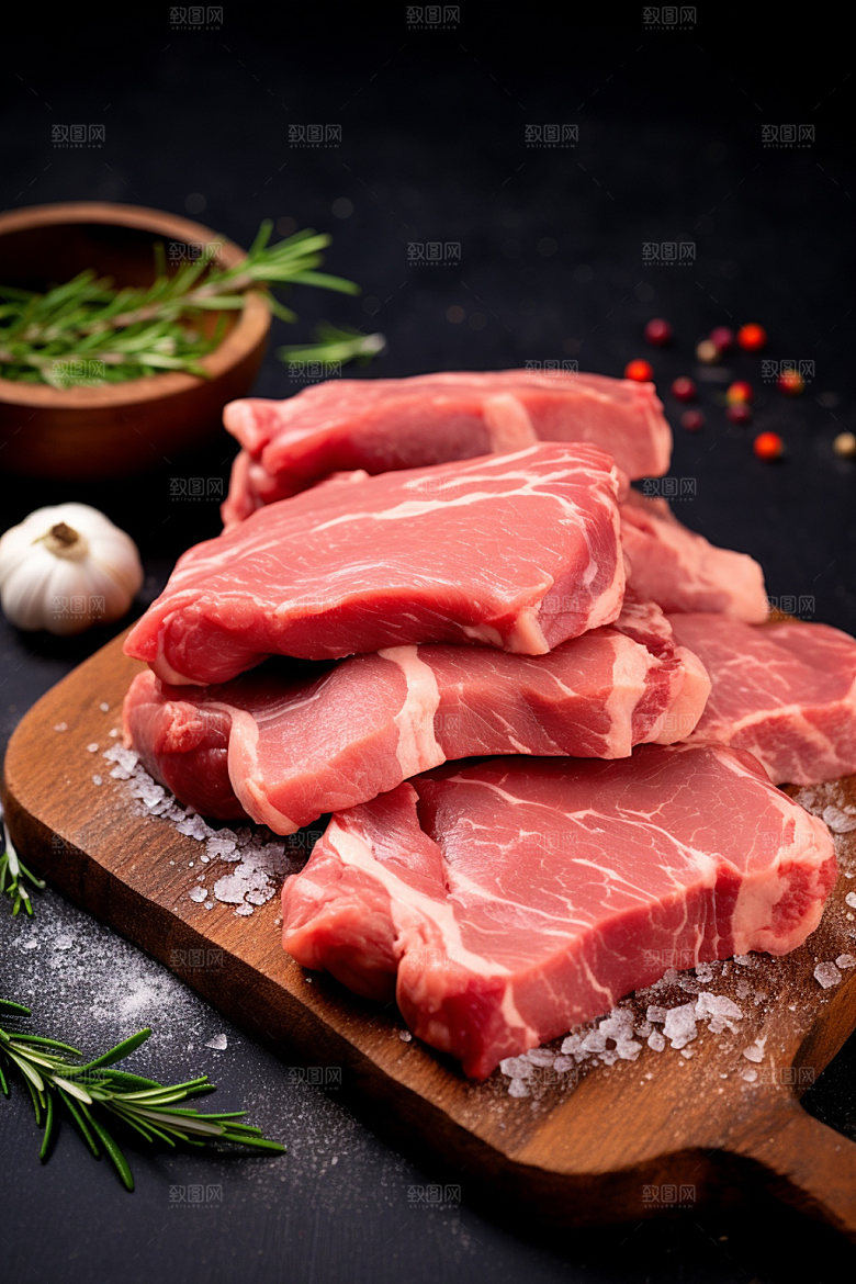 新鲜肉类商业宣传烤鸡矢量素材