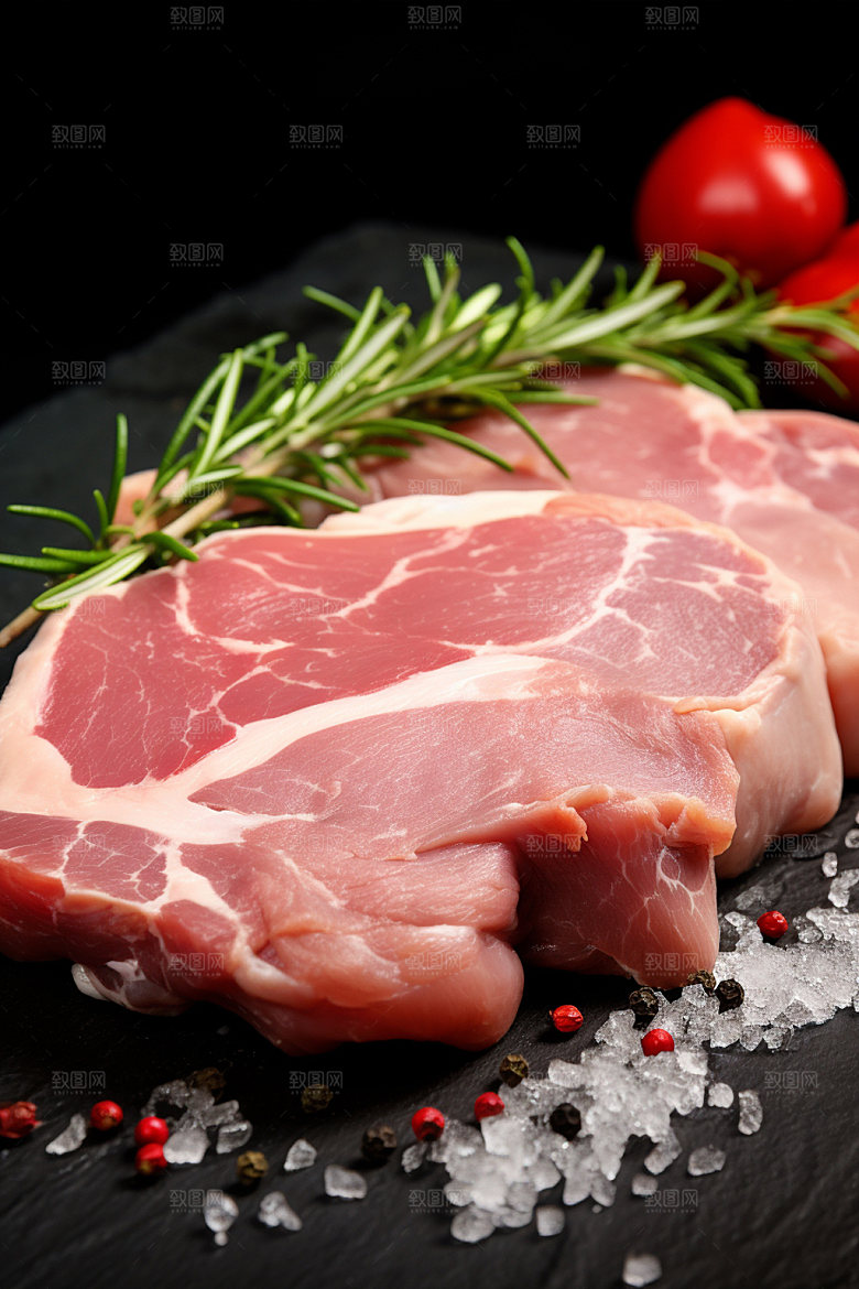 新鲜肉类烤鸡食品生鲜矢量素材