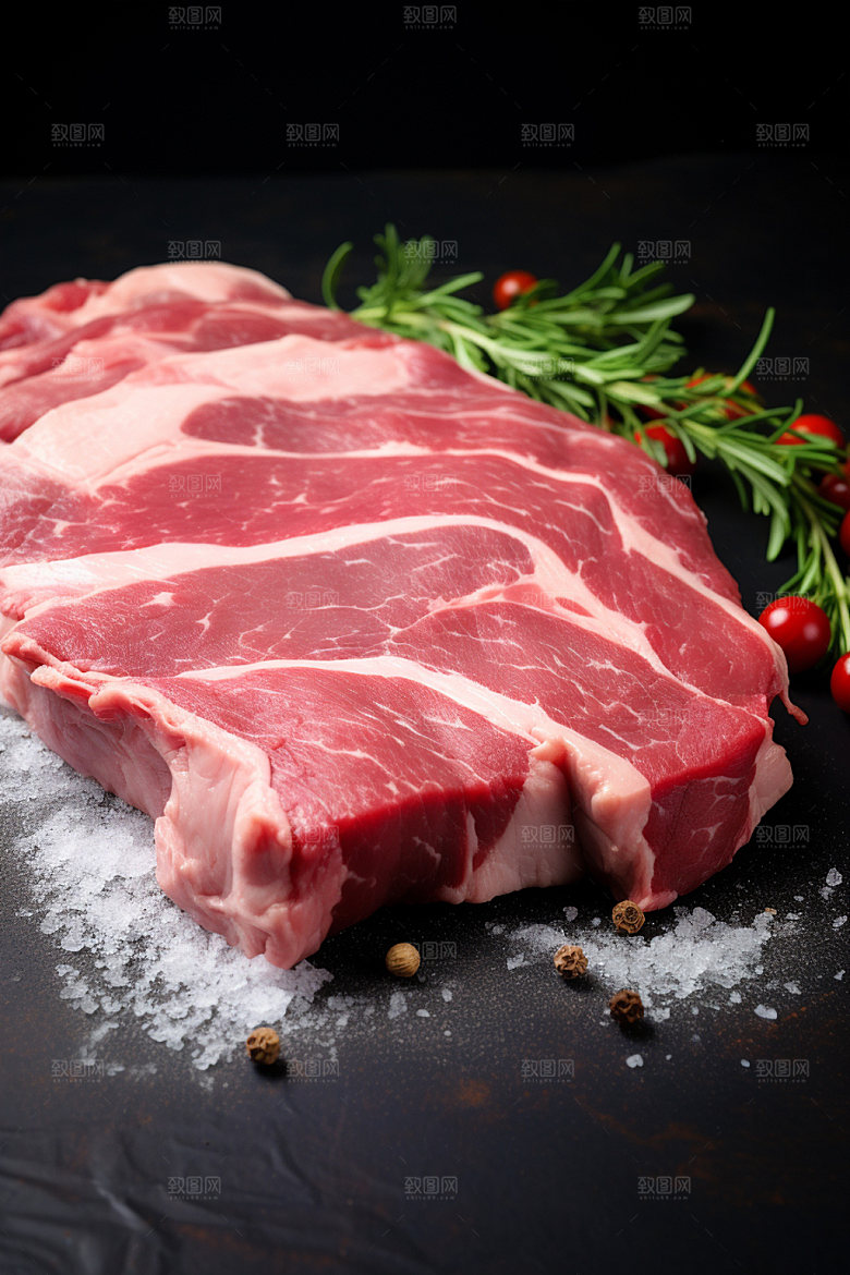 新鲜肉类烤鸡商业宣传矢量素材