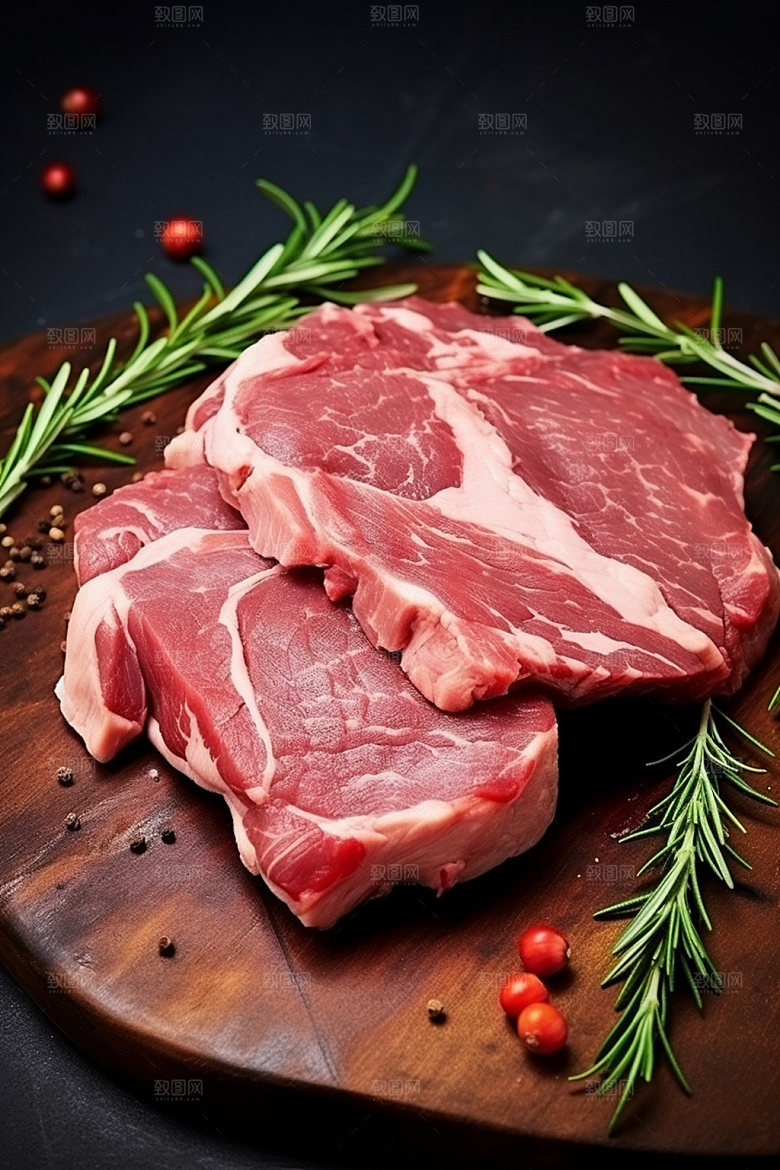 新鲜肉类烤鸡广告投放矢量素材