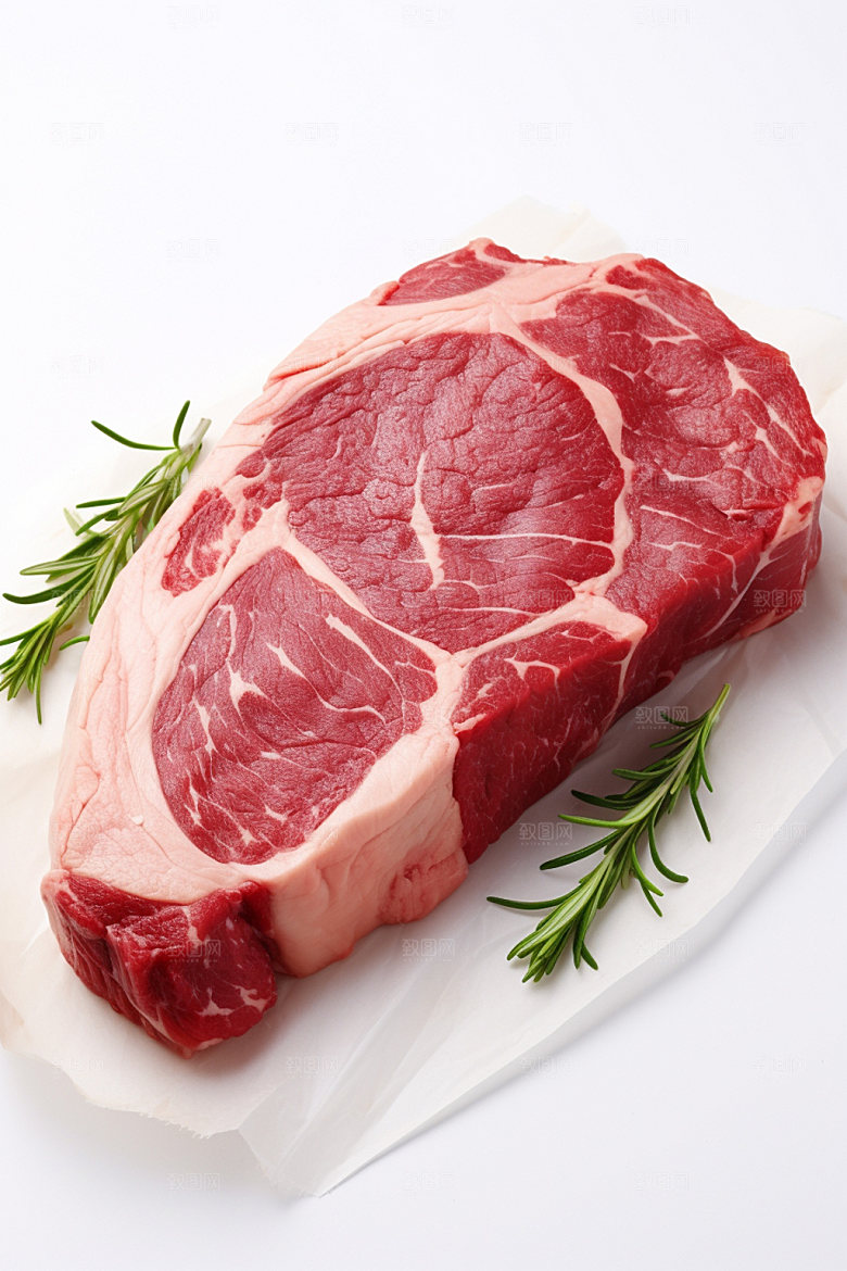 新鲜肉类牛排商业宣传矢量素材