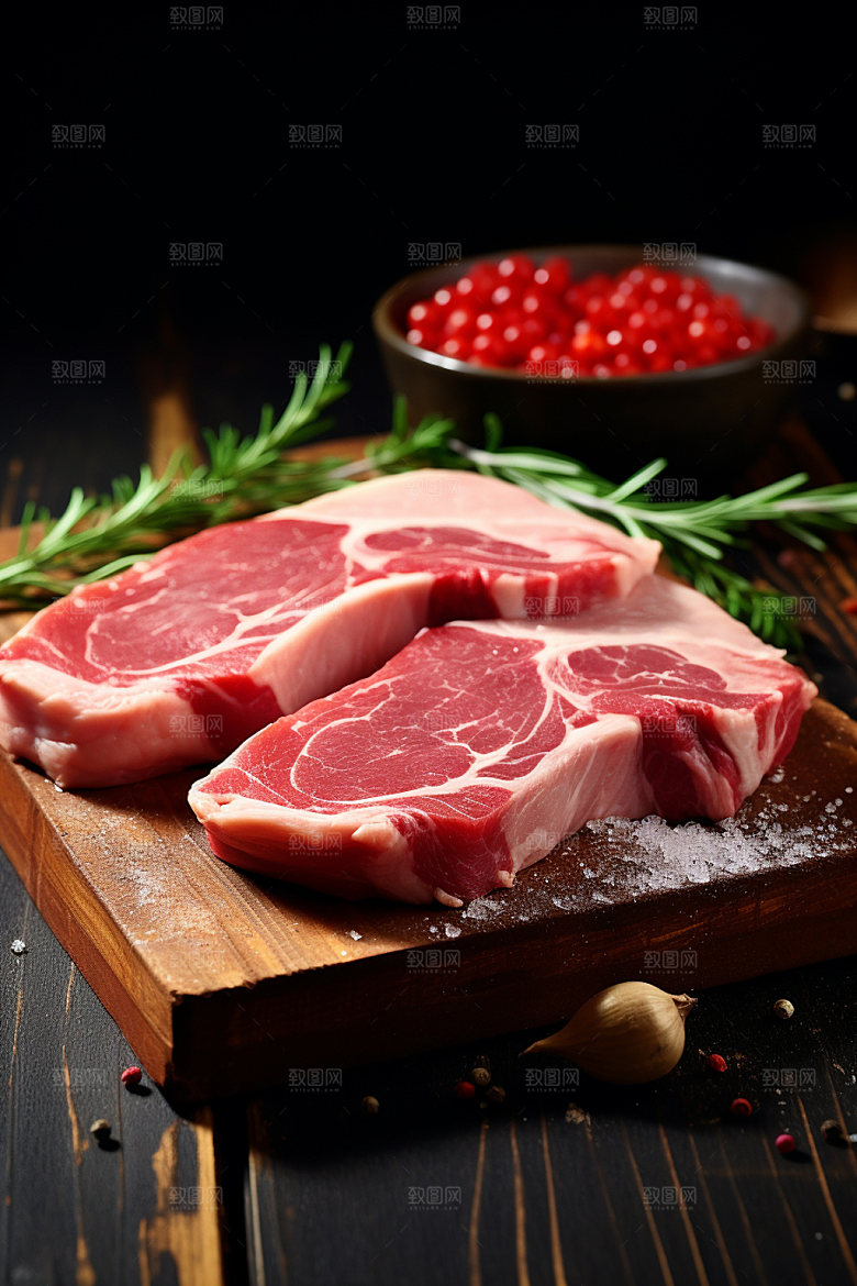 新鲜肉类食品生鲜烤鸡矢量素材