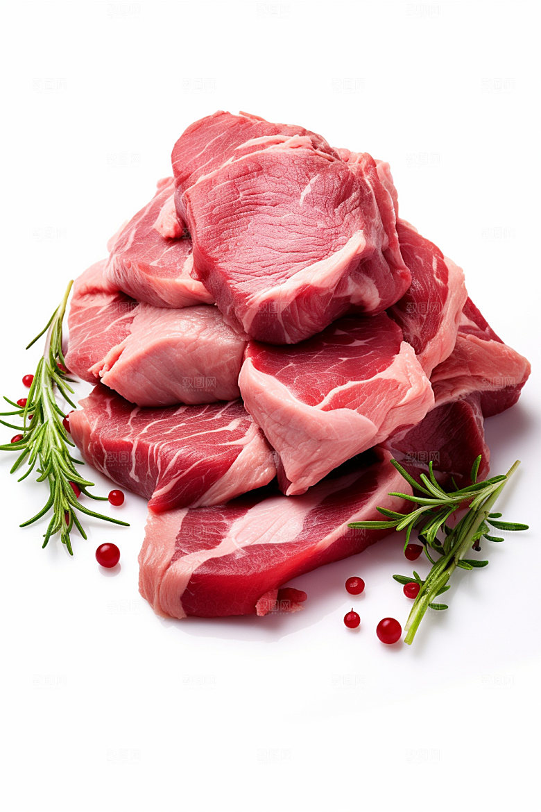 新鲜肉类美食摄影牛排矢量素材