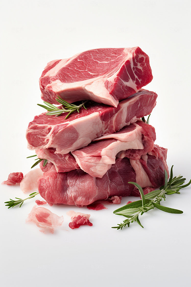 新鲜肉类广告投放牛排矢量素材