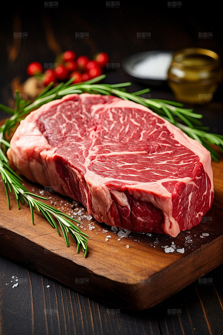 新鲜肉类食品生鲜广告投放矢量素材