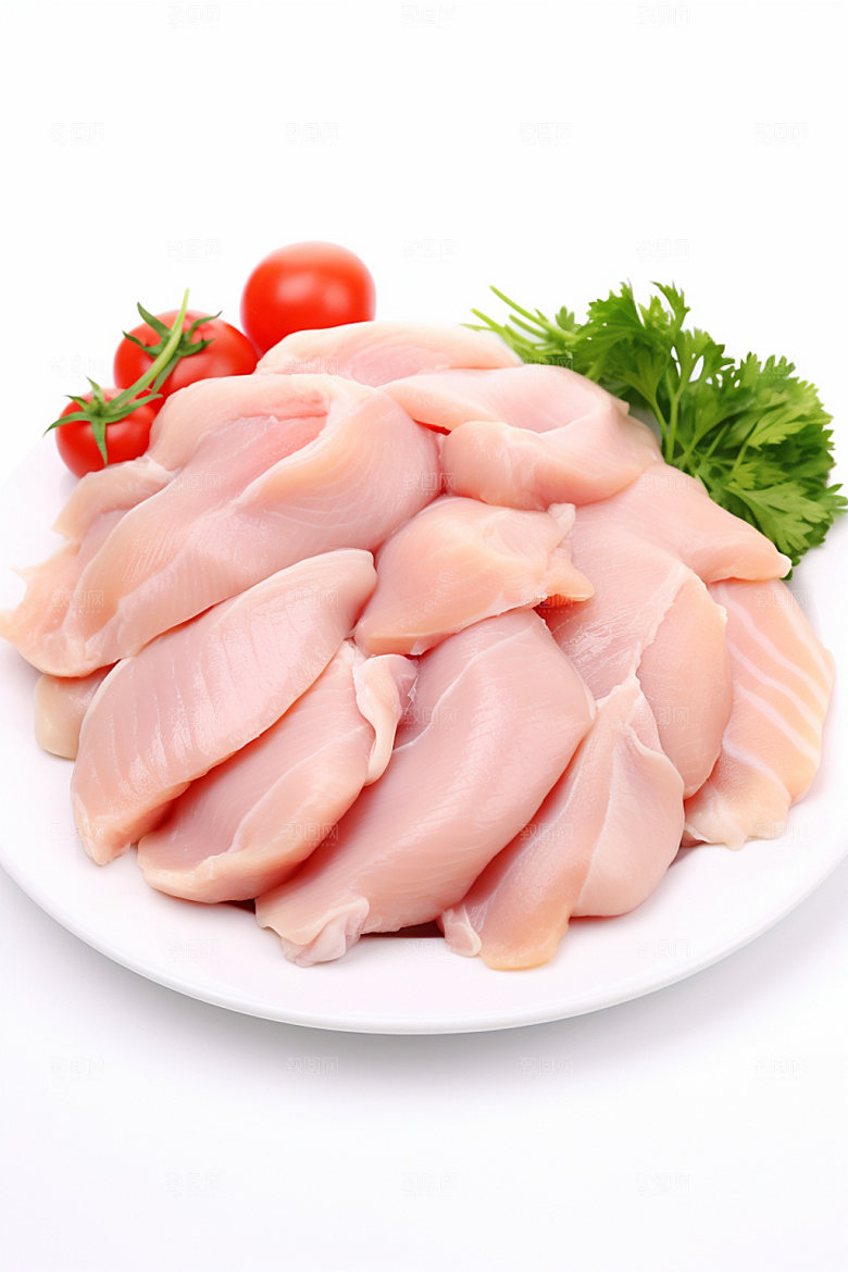 新鲜肉类牛排烤鸡矢量素材