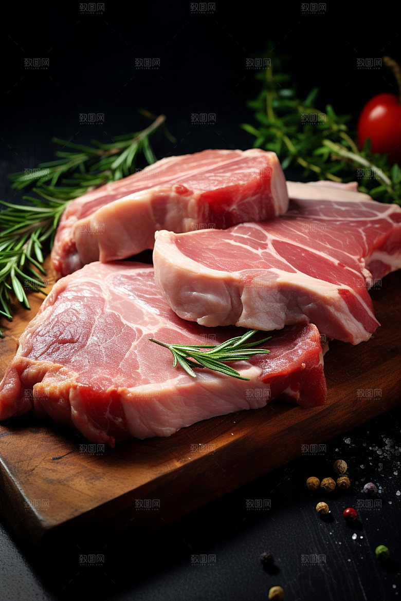 新鲜肉类商业宣传烤鸡矢量素材