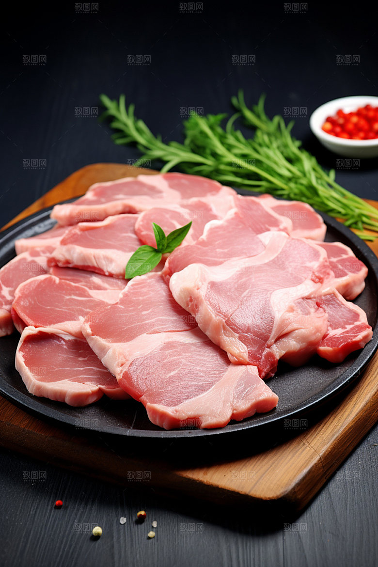 新鲜肉类牛排广告投放矢量素材