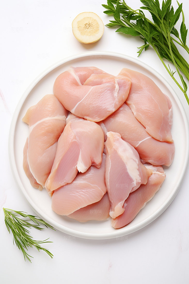 新鲜肉类烤鸡广告投放矢量素材