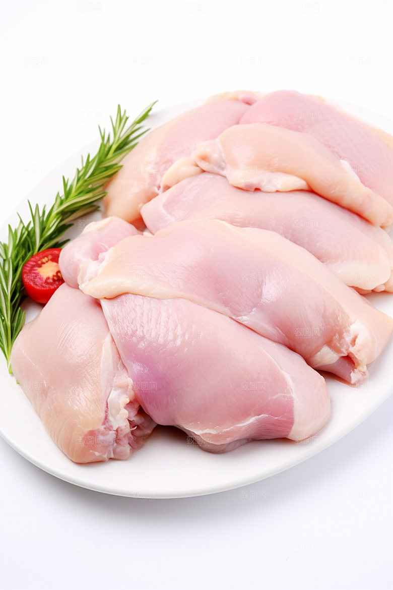 新鲜肉类商业宣传烤鸡矢量素材