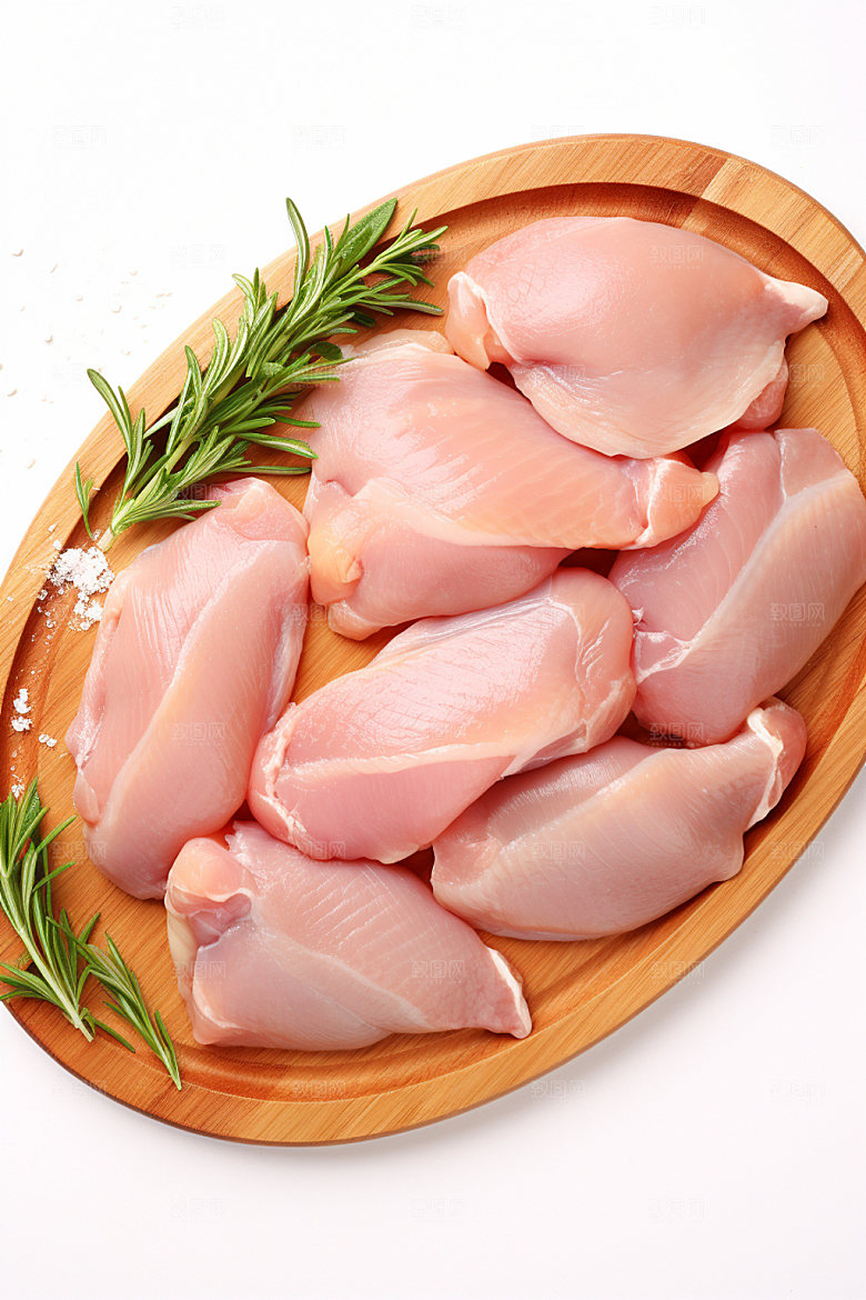 新鲜肉类商业宣传烤鸡矢量素材
