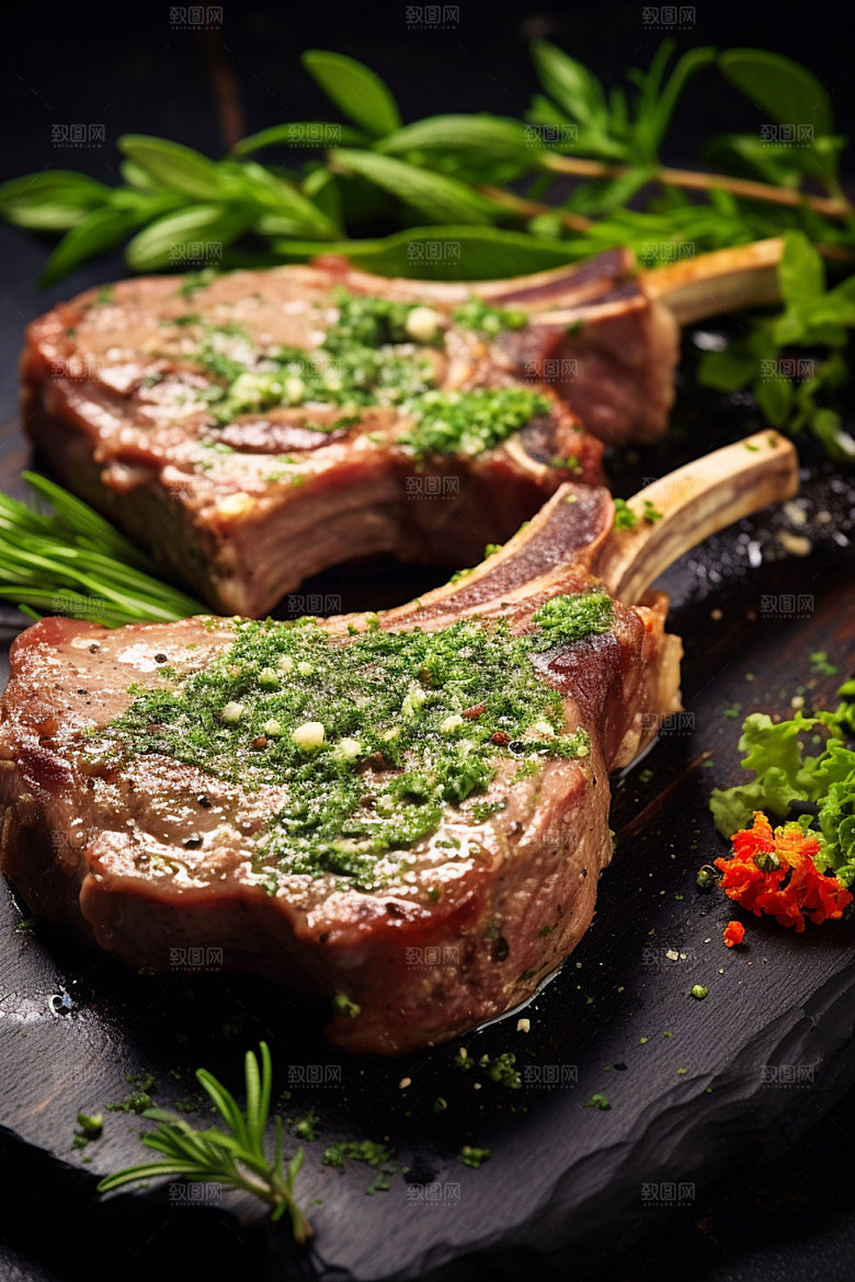 新鲜肉类商业宣传牛排矢量素材