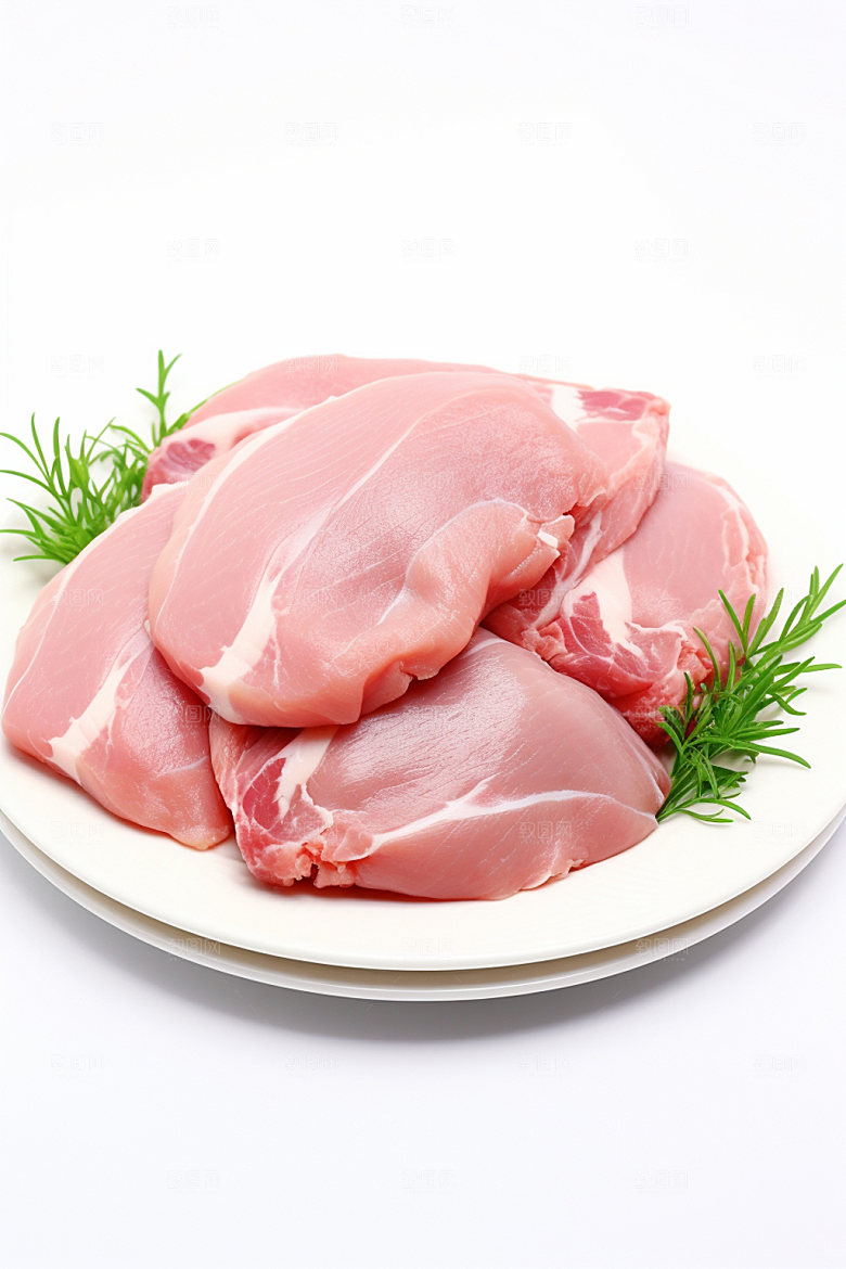 新鲜肉类商业宣传烤鸡矢量素材