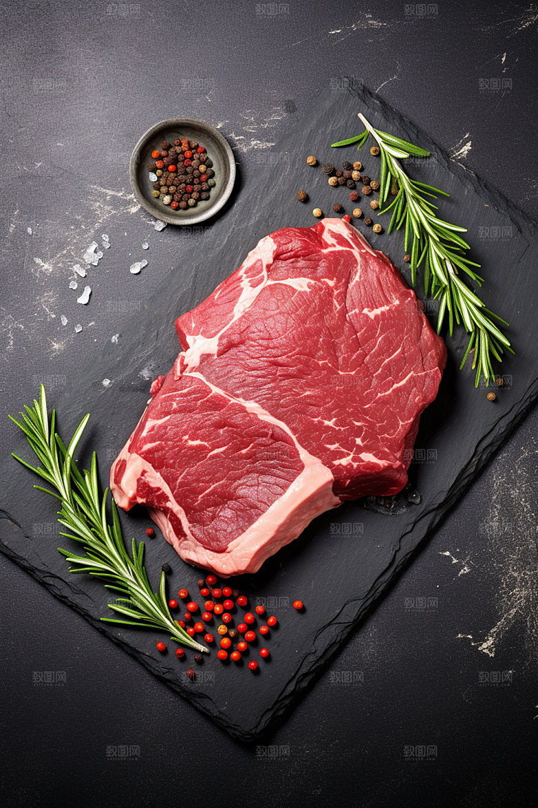 新鲜肉类烤鸡商业宣传矢量素材