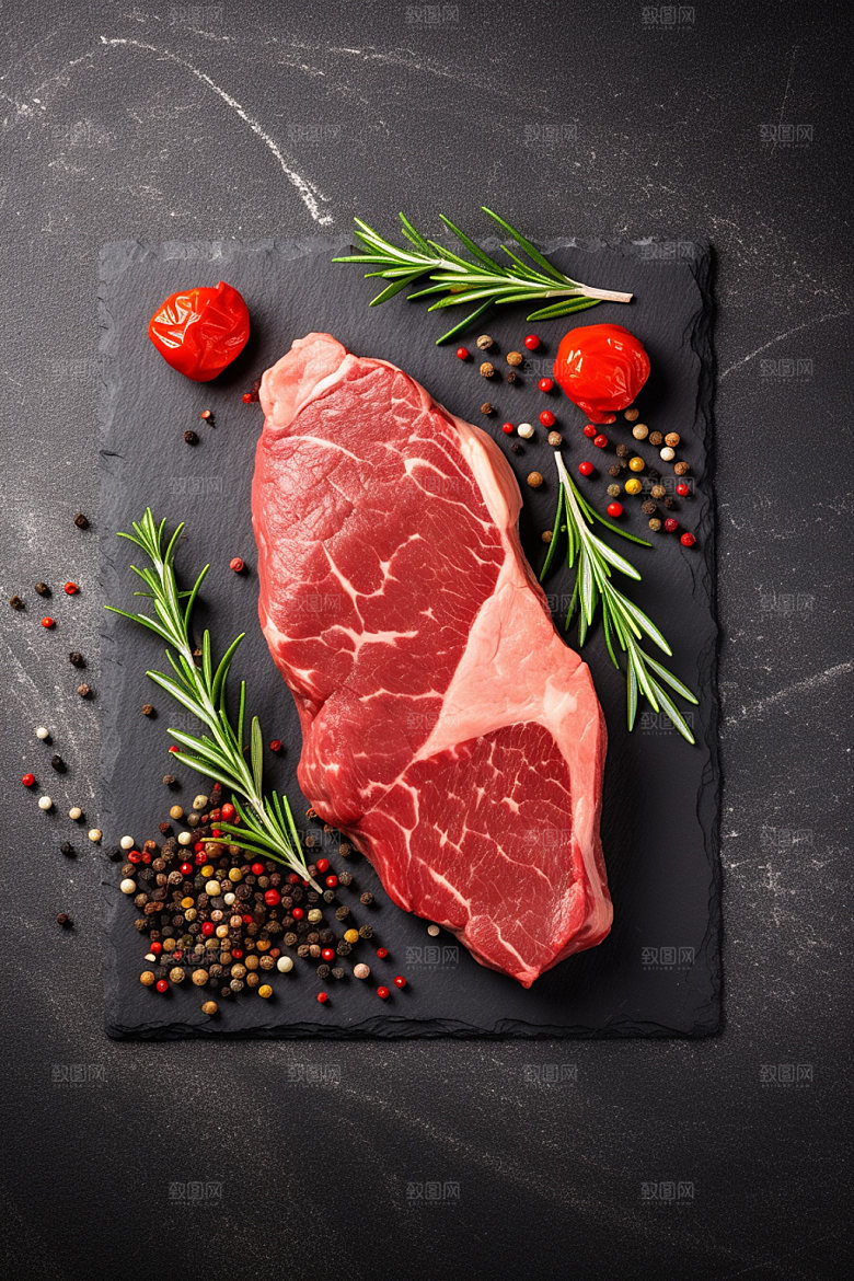 新鲜肉类烤鸡广告投放矢量素材