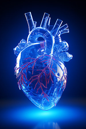 心脏人体透视医疗插图