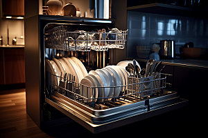 洗碗机产品家用电器效果图