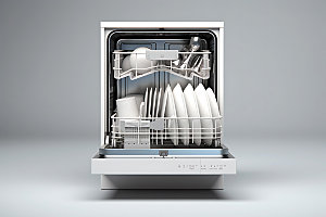 洗碗机模型厨房电器效果图