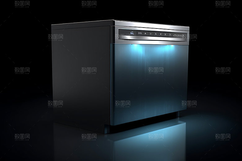 洗碗机模型产品效果图