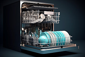 洗碗机家用电器清洁设备效果图