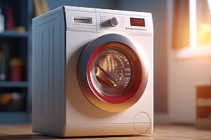 洗衣机家电洗衣服效果图