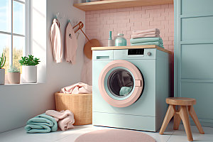 洗衣机产品模型效果图