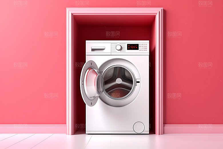 洗衣机产品家电效果图