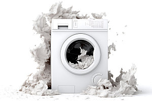 洗衣机洗衣服产品效果图
