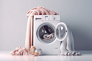 洗衣机电器洗衣服效果图
