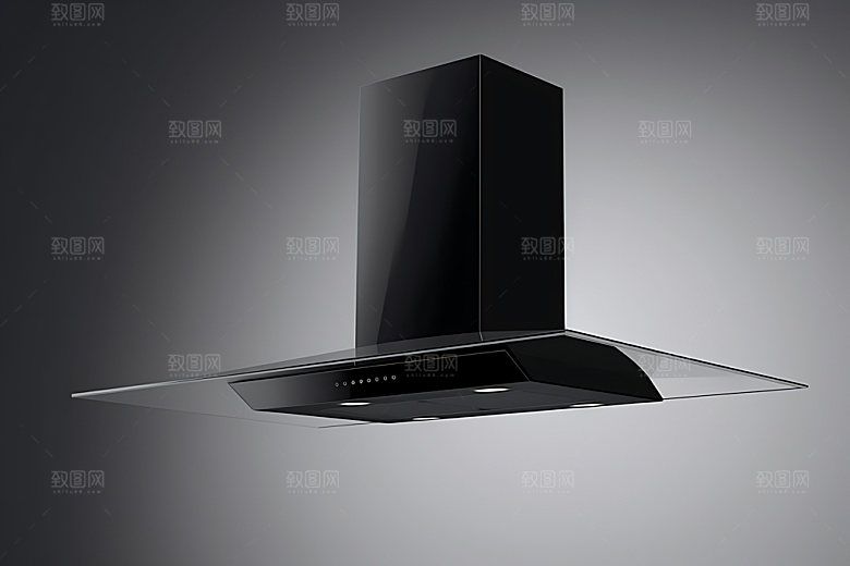 抽油烟机产品家用电器效果图
