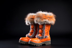 雪地靴高清保暖摄影图