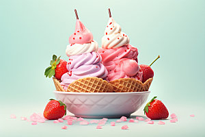 雪糕甜筒冰淇淋模型