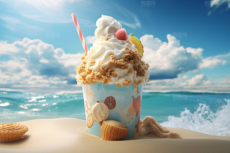 雪糕冰淇淋夏天模型