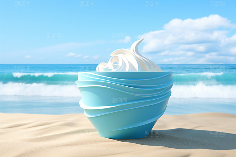 雪糕甜筒3D模型