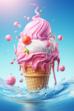 雪糕零食冰淇淋模型