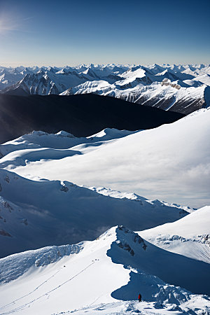 雪山风景高清摄影图