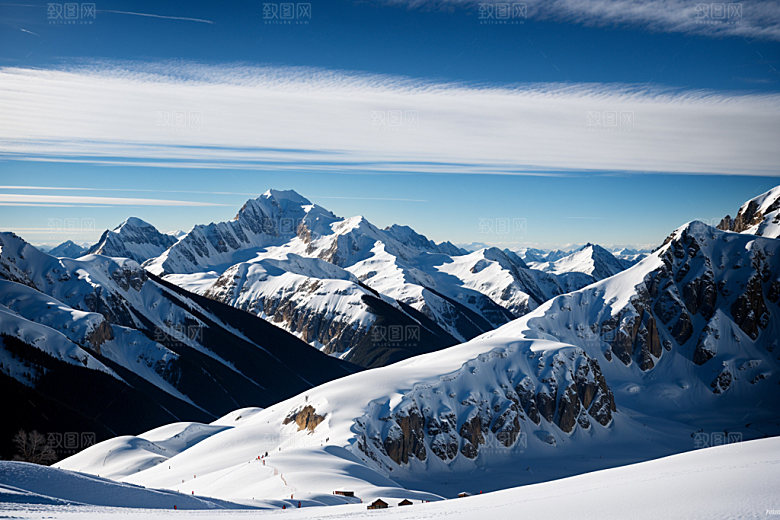 雪山风景风光摄影图
