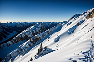 雪山高山高海拔摄影图