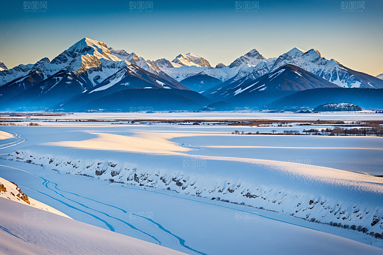 雪山高海拔高清摄影图