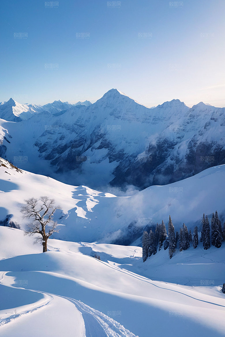 雪山高山高清摄影图