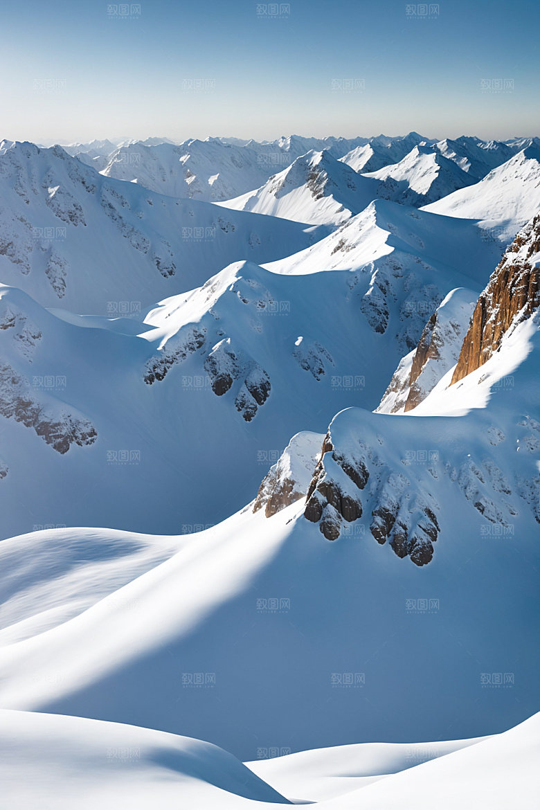 雪山高清风景摄影图