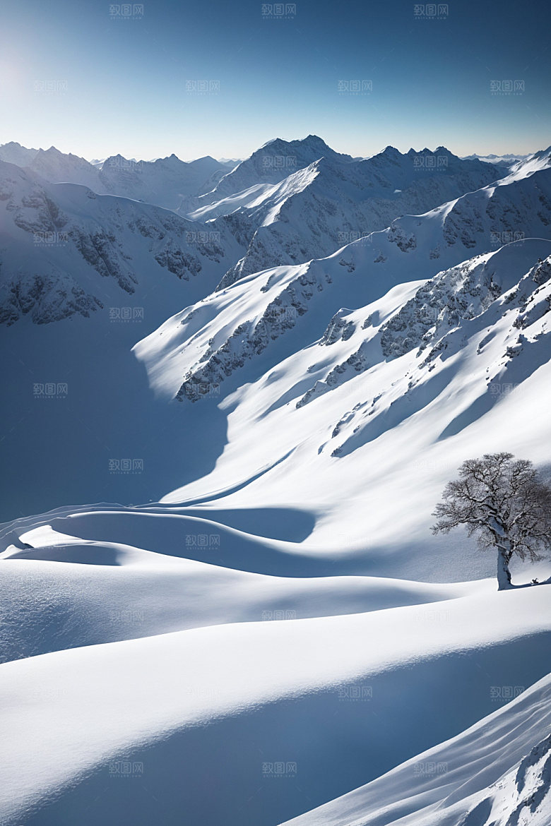 雪山高清风光摄影图