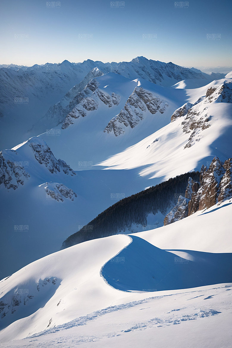 雪山高清风光摄影图