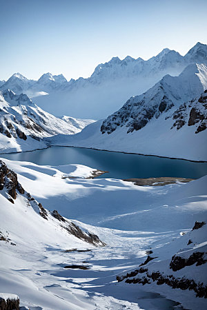 雪山高清高山摄影图